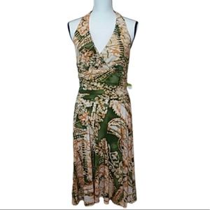 Jones New York Dress tie around halter dress sz 10